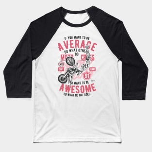 Motocross Motorcycle Stunts Xgames Rad Moto Cross Baseball T-Shirt